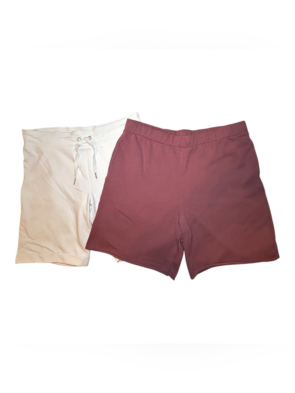 Calvin Klein Sport & Wild Fang Short Set White & Dusty Rose Size XXL